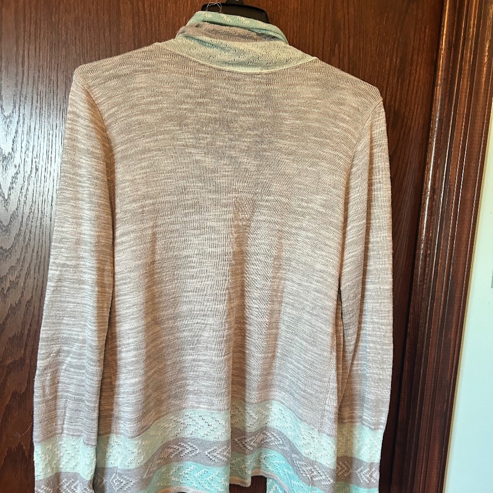 Maurice’s Large Sharkbite Hem Open Cardigan